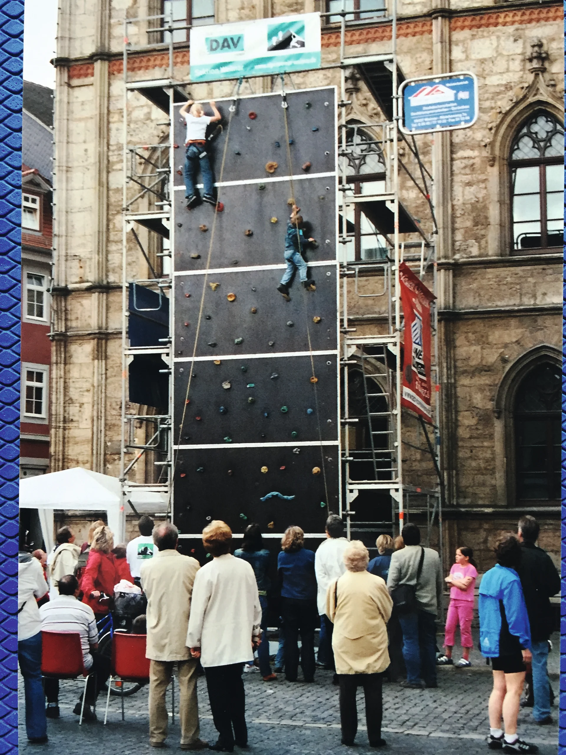 Klettern Weimar Marktplatz | © DAV Weimar Archiv