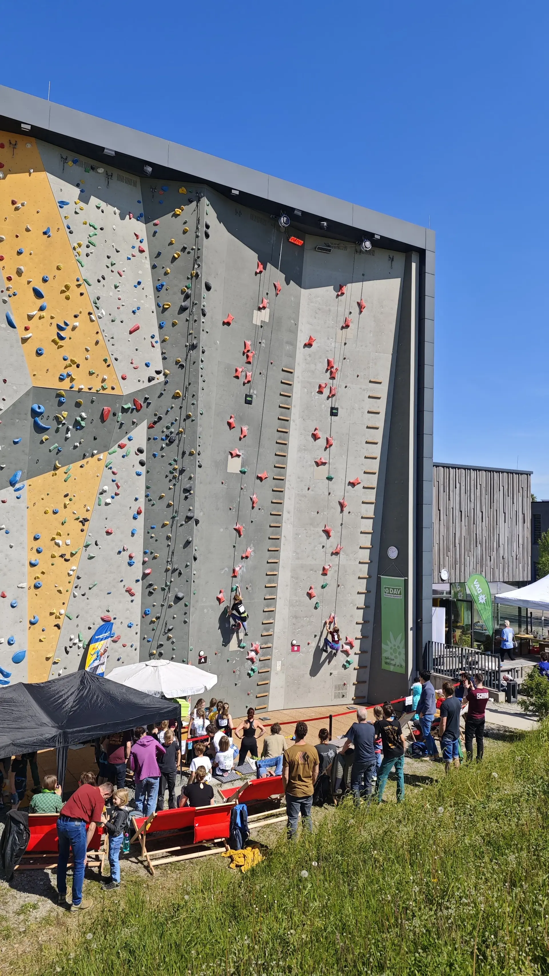 EnergieWände Kletterhalle Weimar beim Thüringer Speed-Cup 2025 | © Christoph Stahr