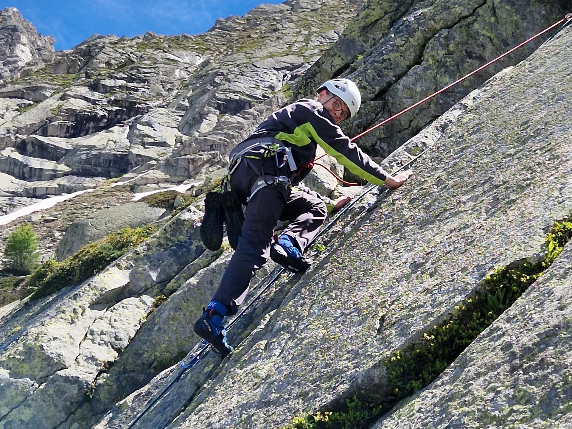 Julien geht steil | © Chris Ulber